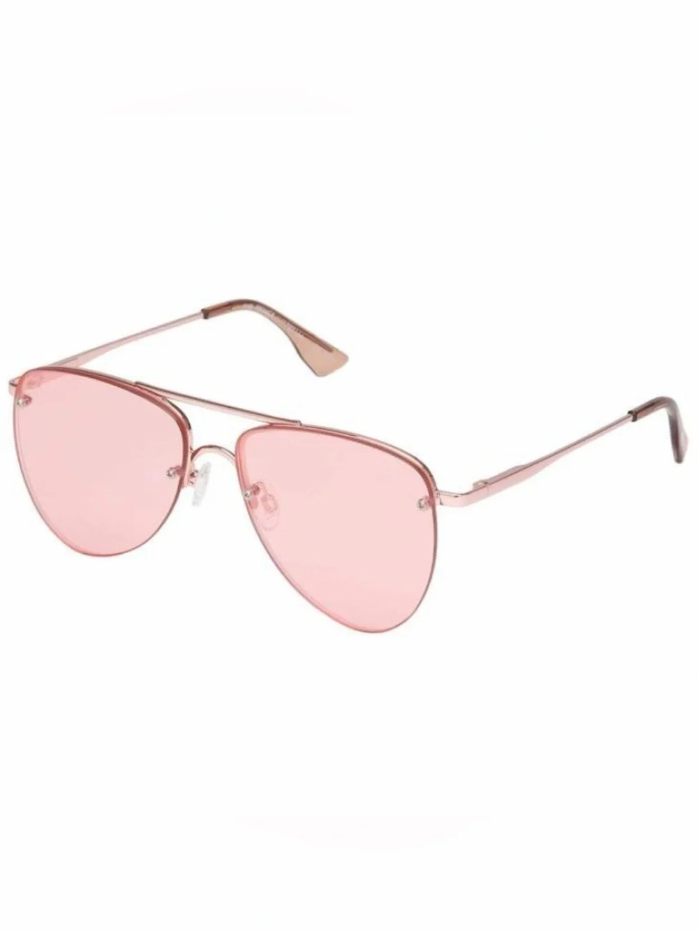 Le Spec Prince Rose Gold Aviator Sunglasses